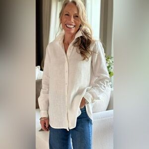 Crown Linen Designs Cameron Shirt - White